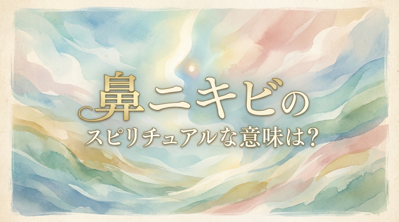 鼻ニキビのスピリチュアルな意味は？