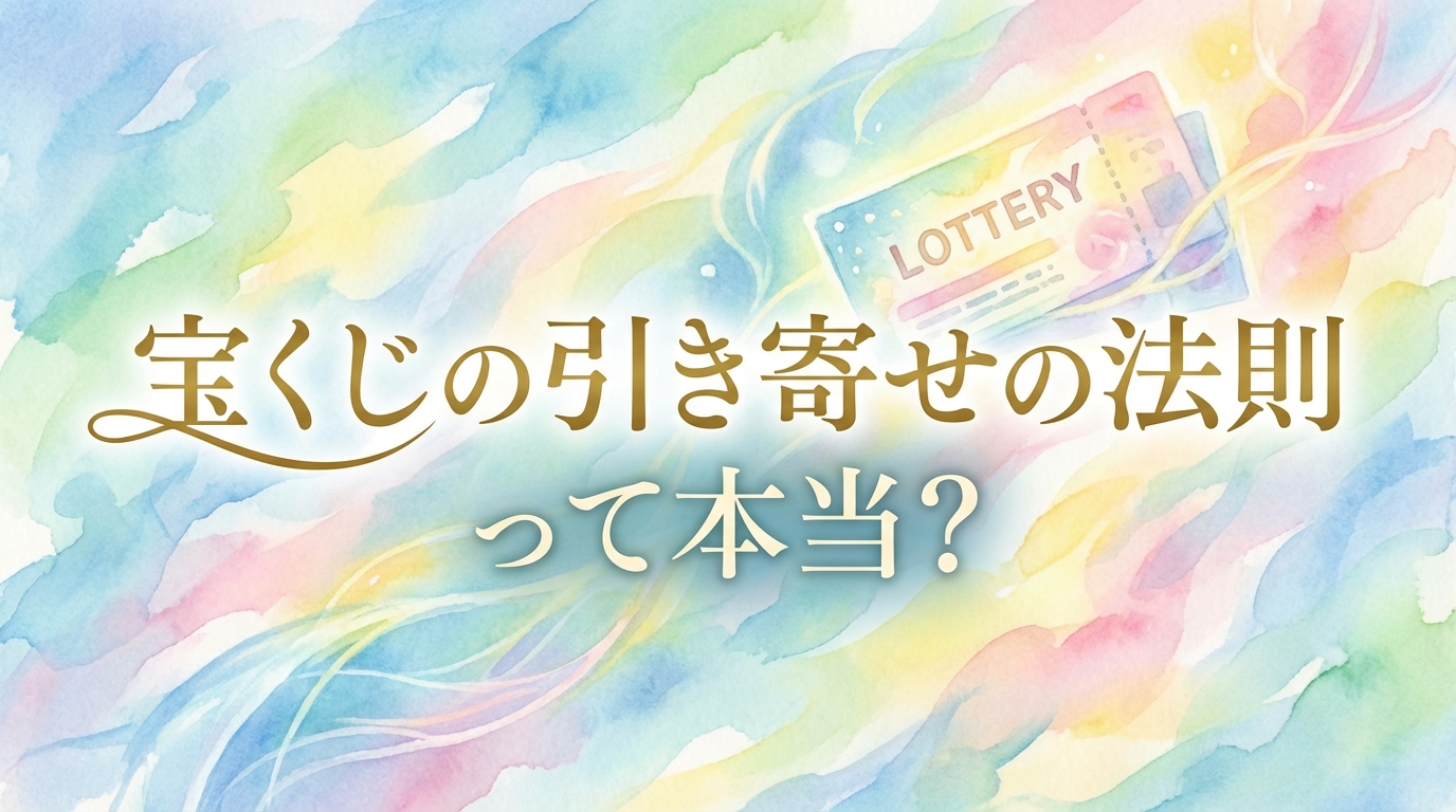 宝くじの引き寄せの法則って本当？