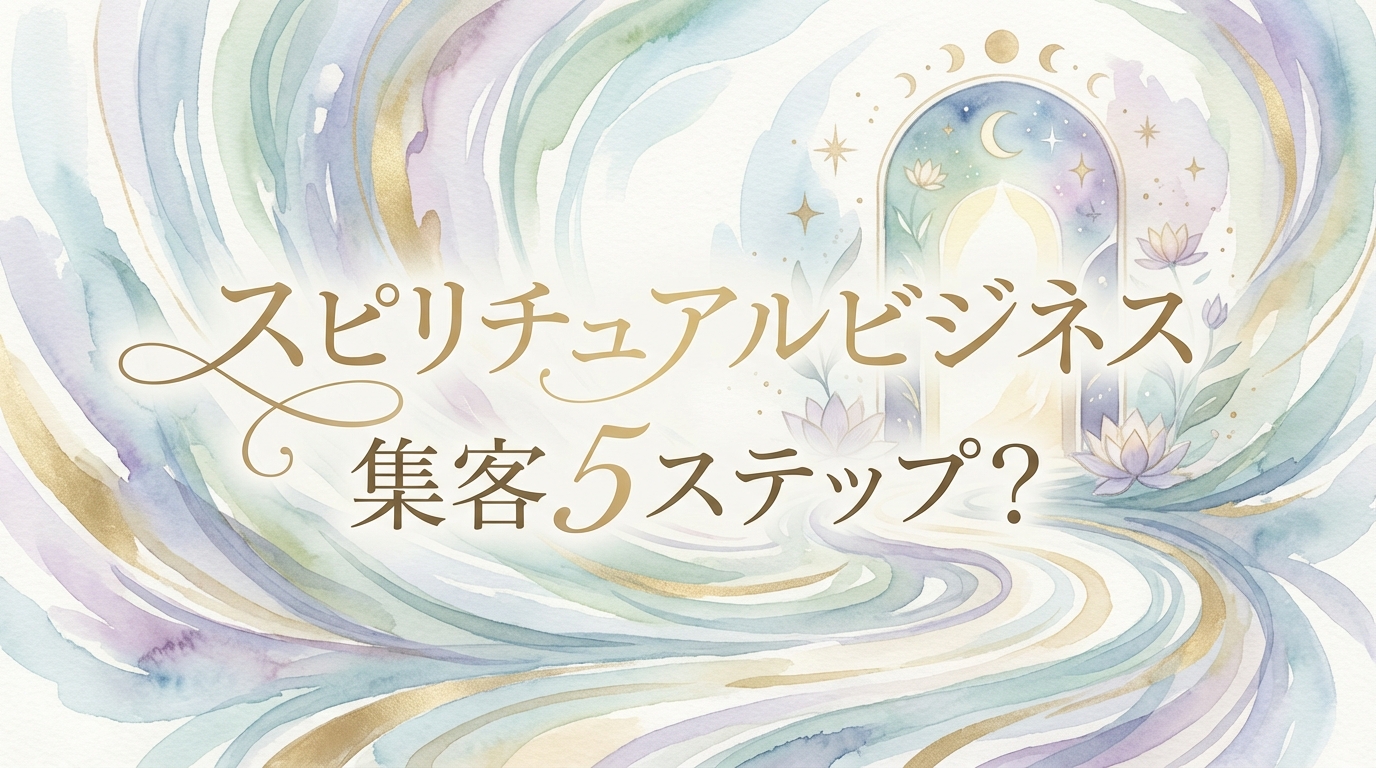 スピリチュアルビジネス 集客 5ステップ？