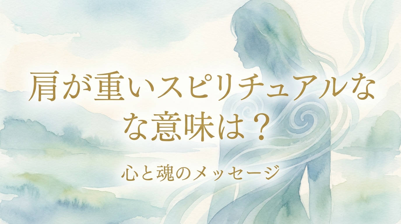 肩が重いスピリチュアルな意味は？