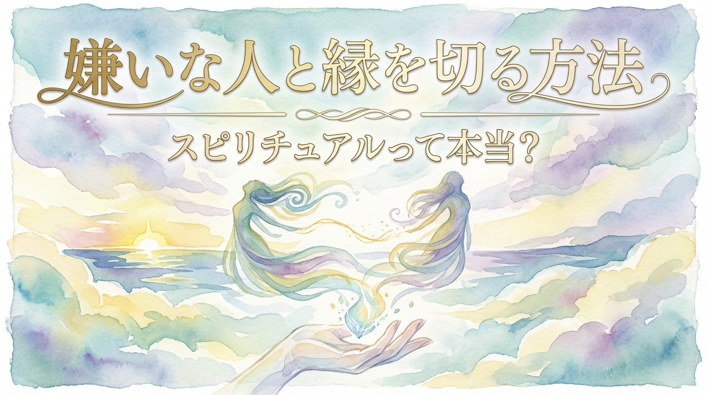 嫌い な人と縁を切る方法 スピリチュアルって本当？
