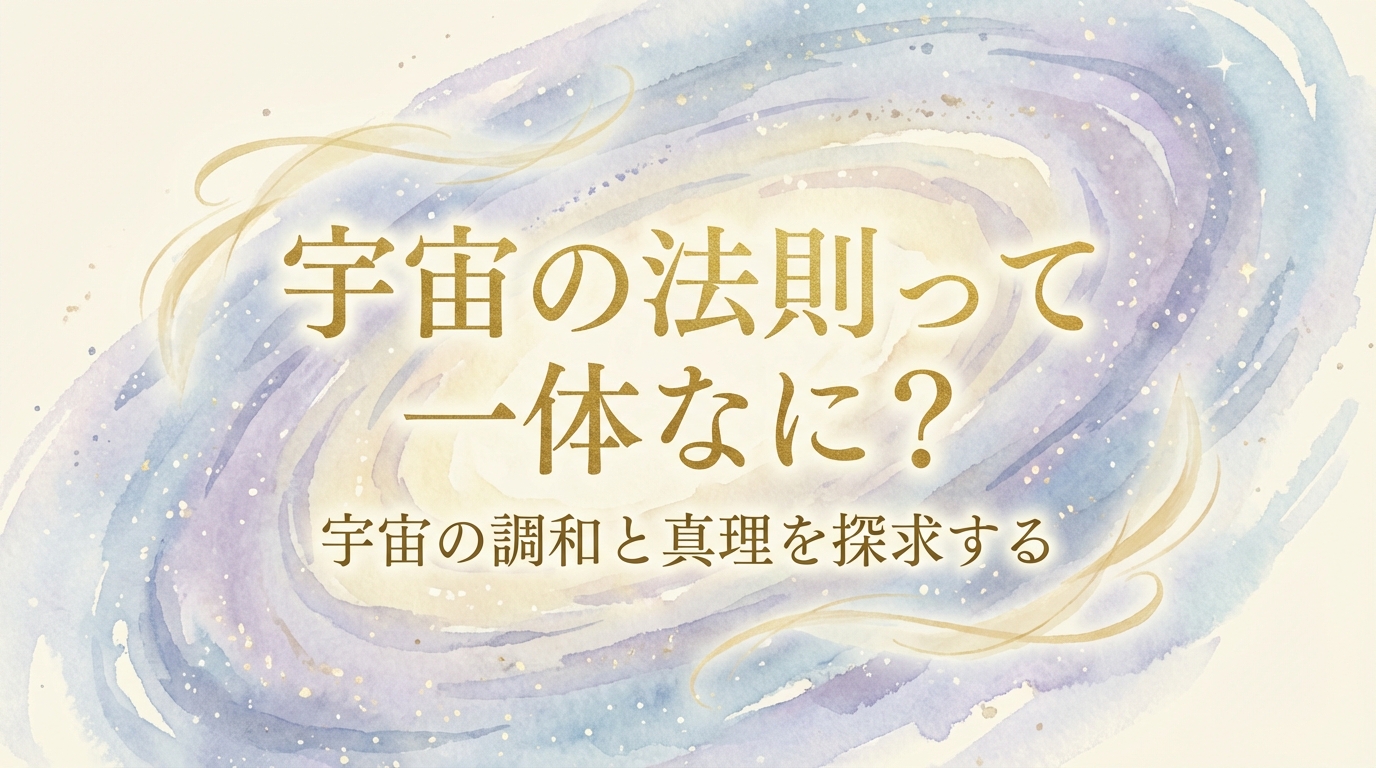 宇宙の法則って一体なに？