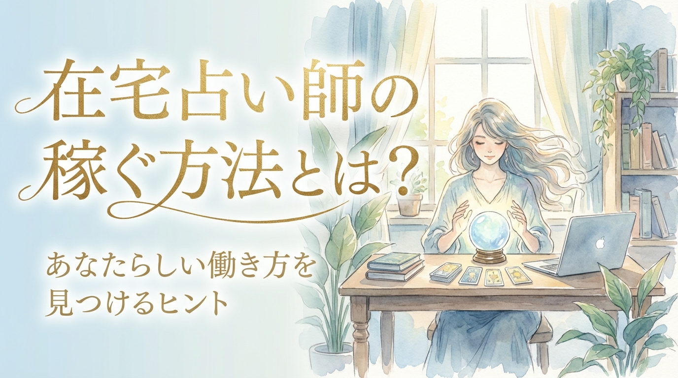 在宅占い師の稼ぐ方法とは？