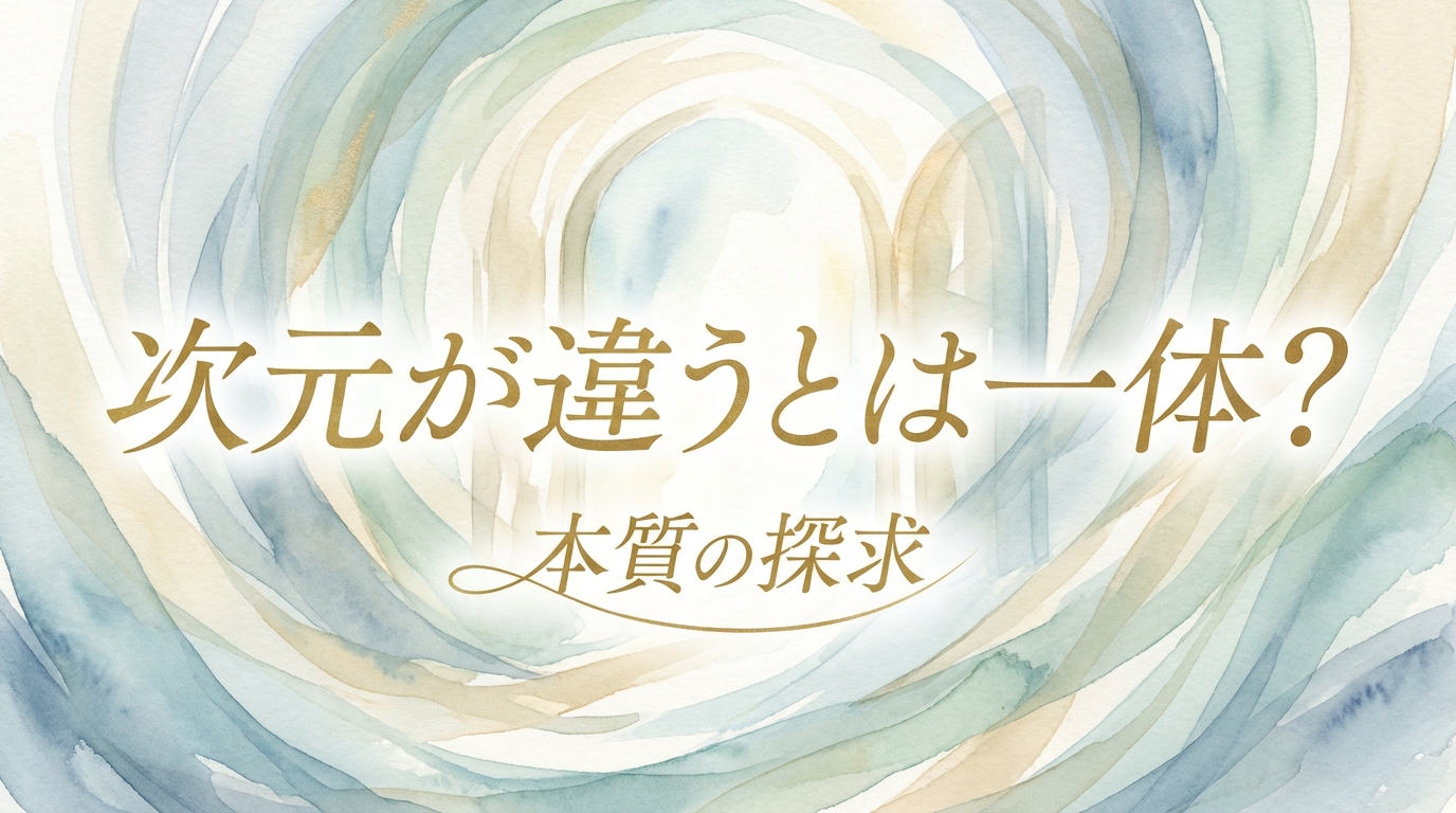次元が違うとは一体？