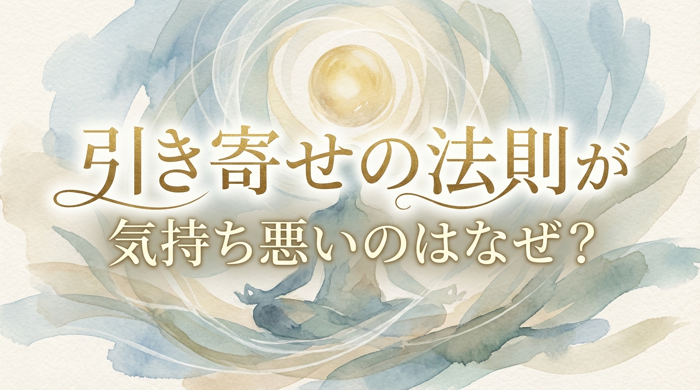 引き寄せの法則が気持ち悪いのはなぜ？