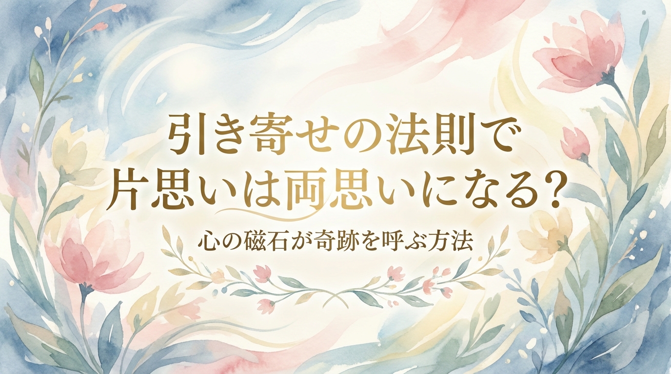 引き寄せの法則で片思いは両思いになる？