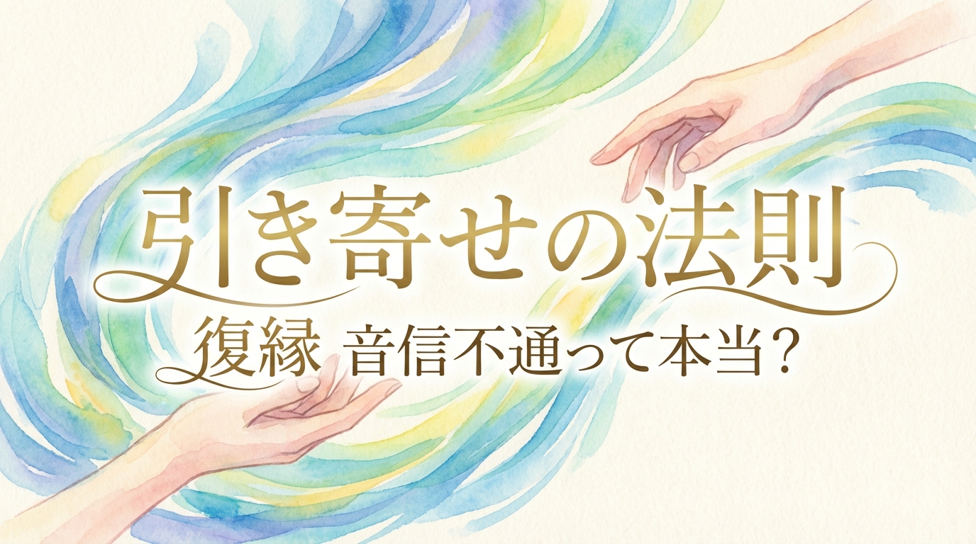 引き寄せの法則 復縁 音信不通って本当?