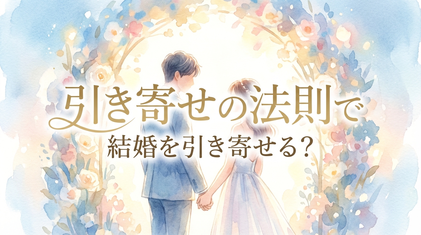 引き寄せの法則で結婚を引き寄せる？