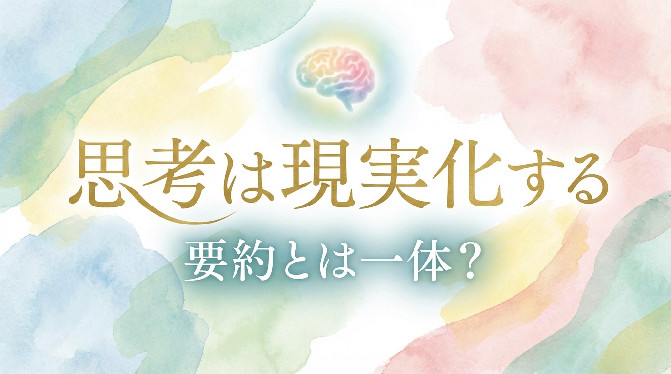 名著『思考は現実化する』の要約と引き寄せの法則の正しい使い方を解説