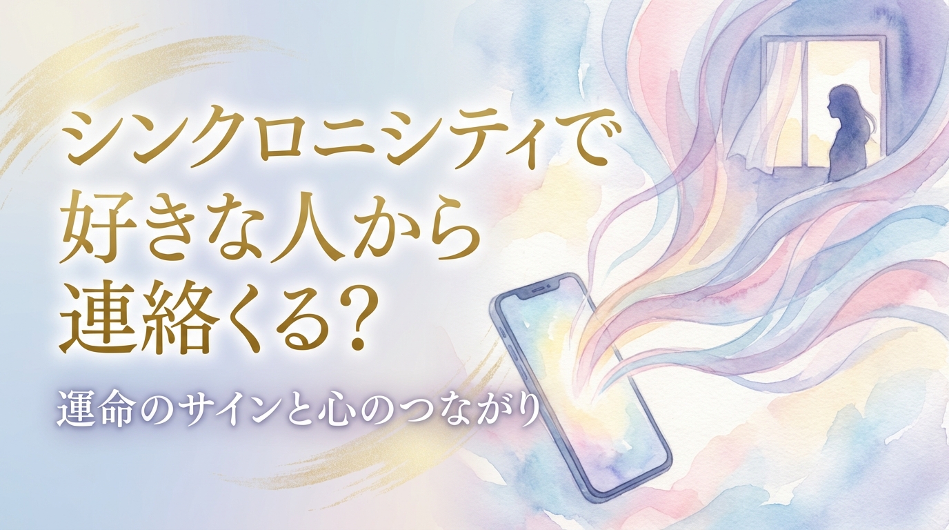 シンクロニシティで好きな人から連絡くる？