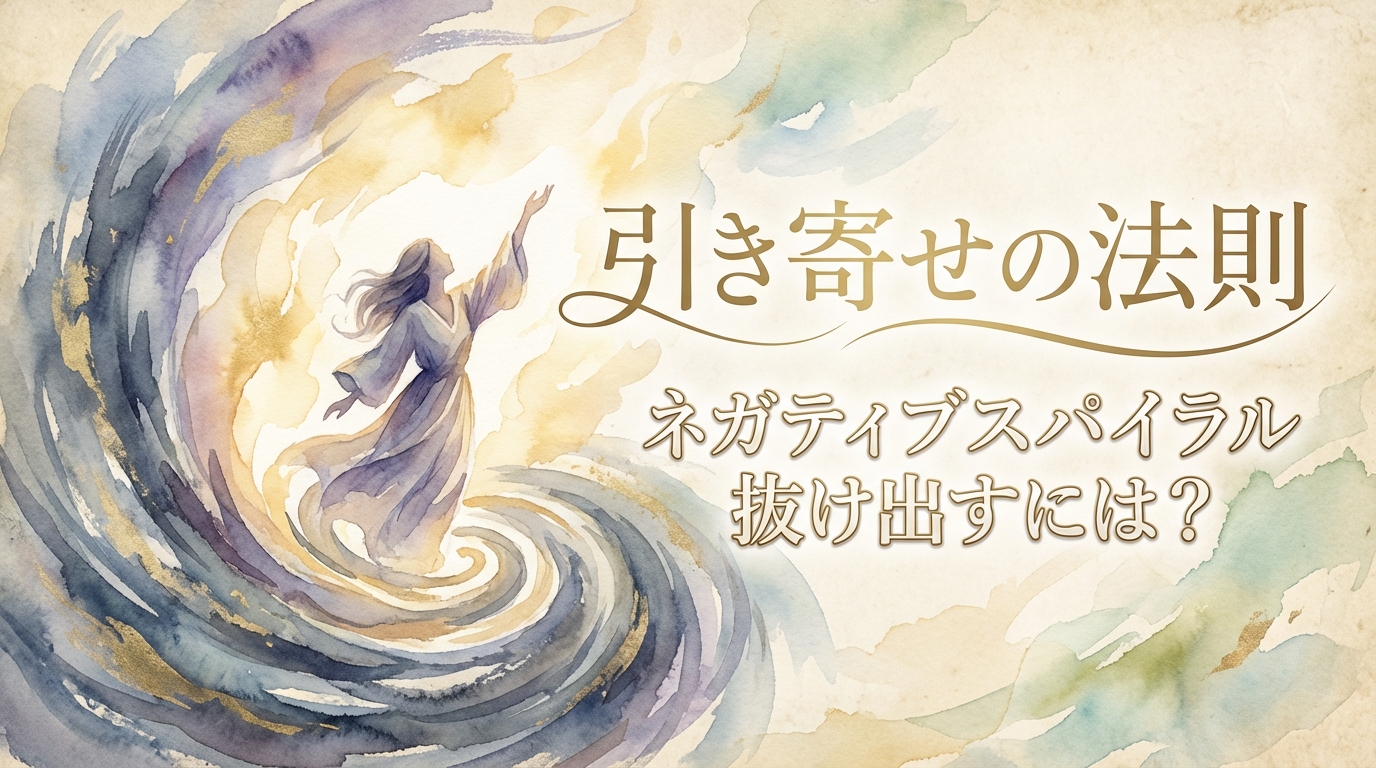引き寄せの法則 ネガティブスパイラル 抜け出すには？