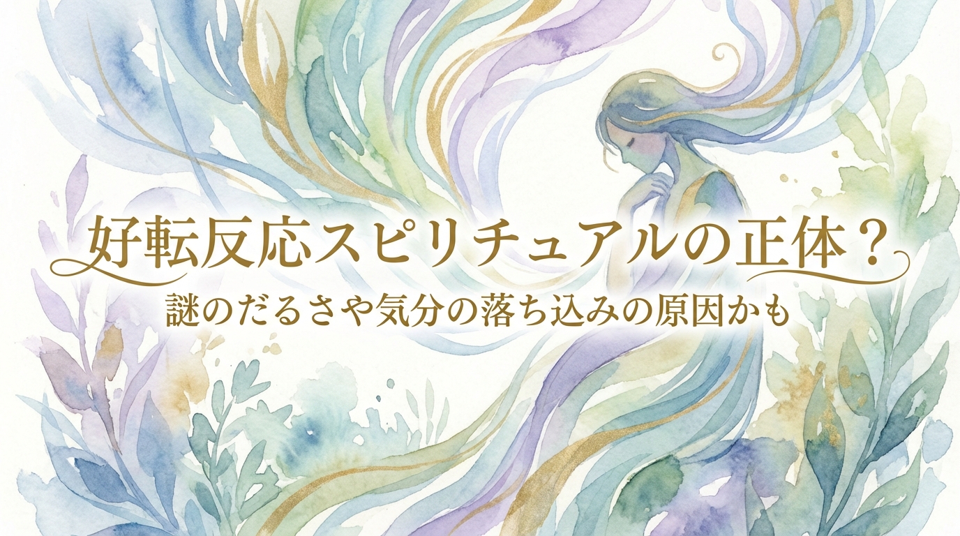 好転反応スピリチュアルの正体？謎のだるさや気分の落ち込みの原因かも