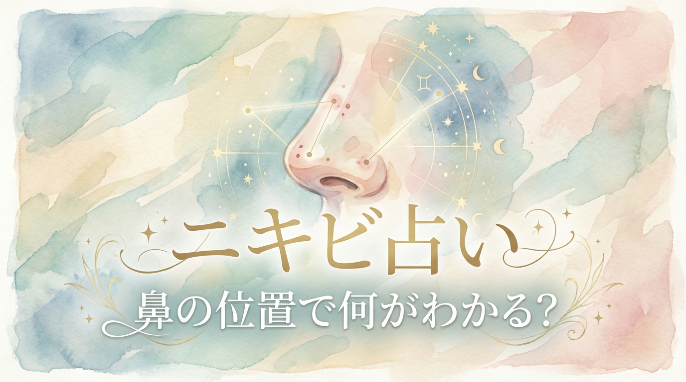 ニキビ占い 鼻の位置で何がわかる？