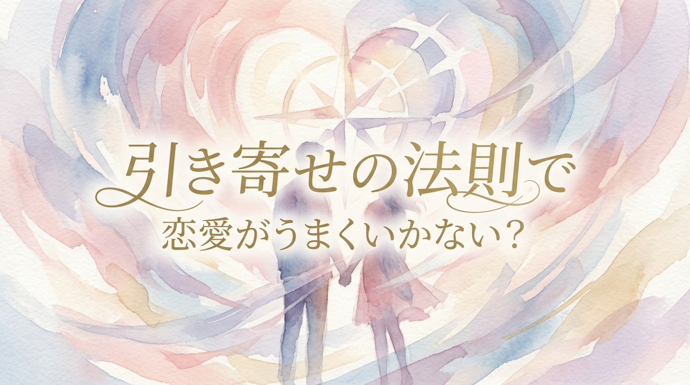 引き寄せの法則で恋愛がうまくいかない？