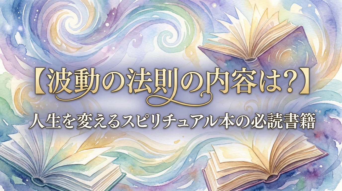 【波動の法則の内容は？】人生を変えるスピリチュアル本の必読書籍