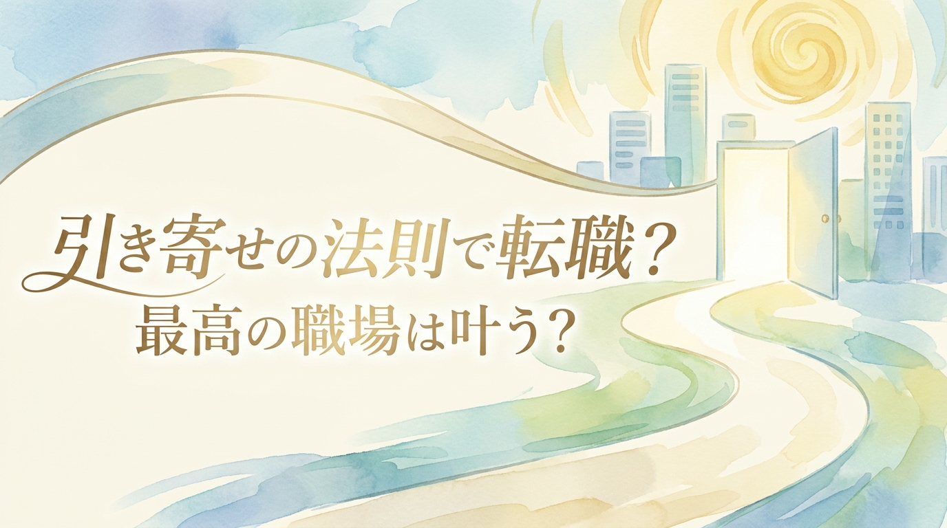 引き寄せの法則で転職？最高の職場は叶う？