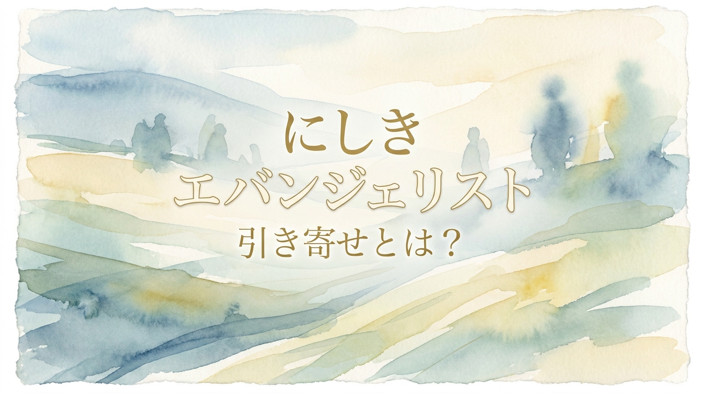 エバンジェリスト｢にしき｣とは？引き寄せの法則で人生を変える