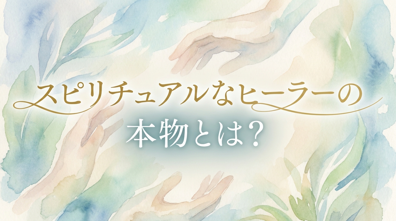 スピリチュアルなヒーラーの本物とは?