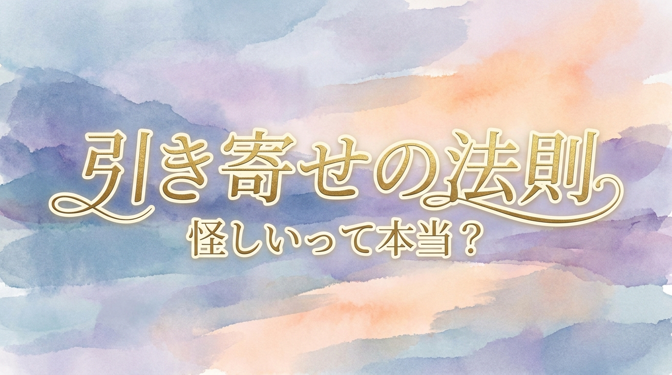 引き寄せの法則 怪しいって本当？