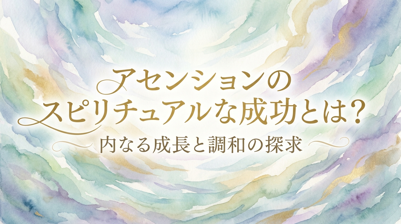 アセンションのスピリチュアルな成功とは？