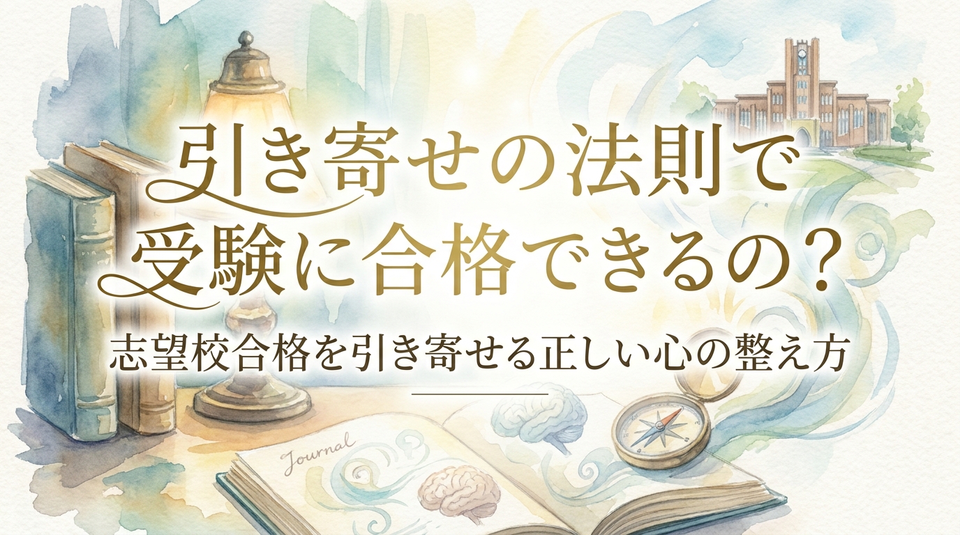 引き寄せの法則で受験に合格できるの？志望校合格を引き寄せる正しい心の整え方