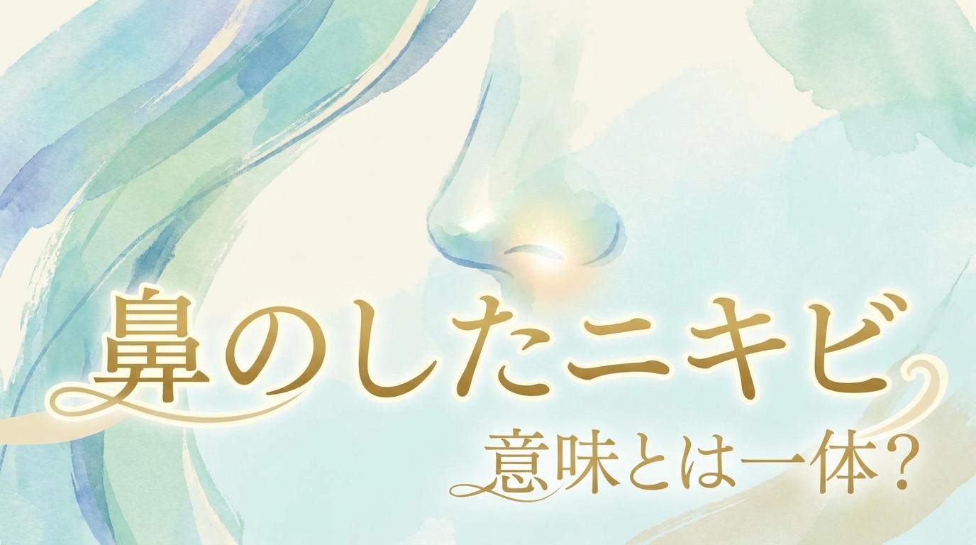 鼻のしたニキビ 意味とは一体?