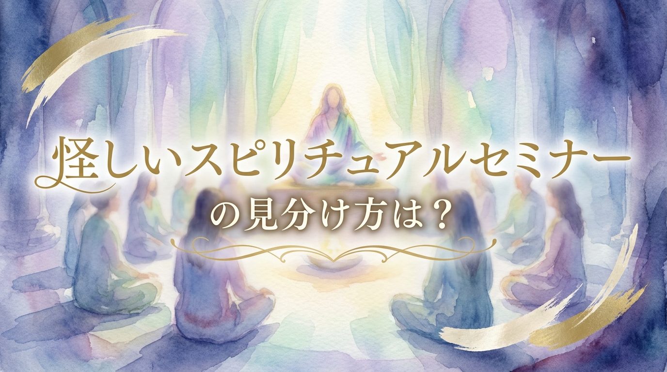 怪しいスピリチュアルセミナーの見分け方は?