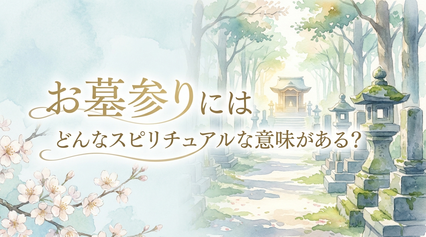 お墓参りにはどんなスピリチュアルな意味がある？