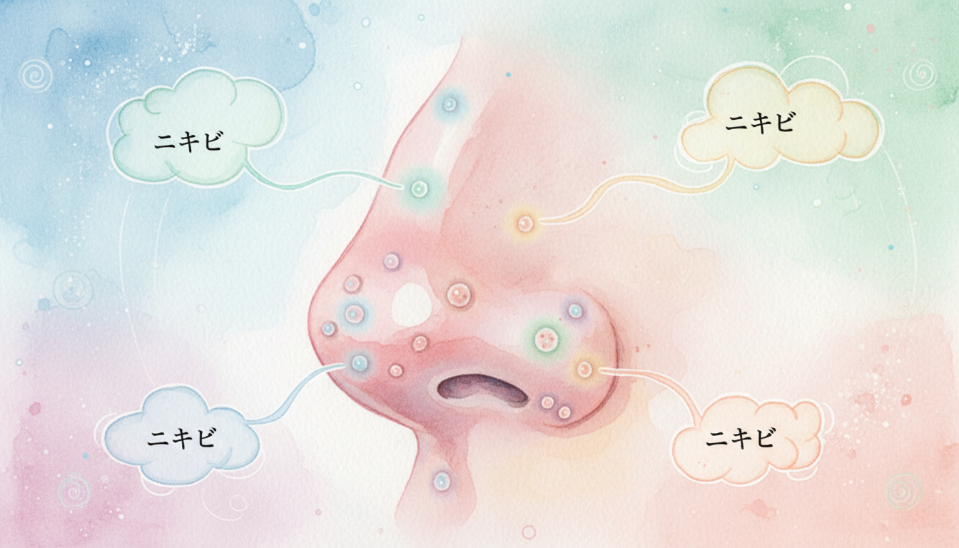 鼻のニキビ占いが教えてくれるサインのまとめ